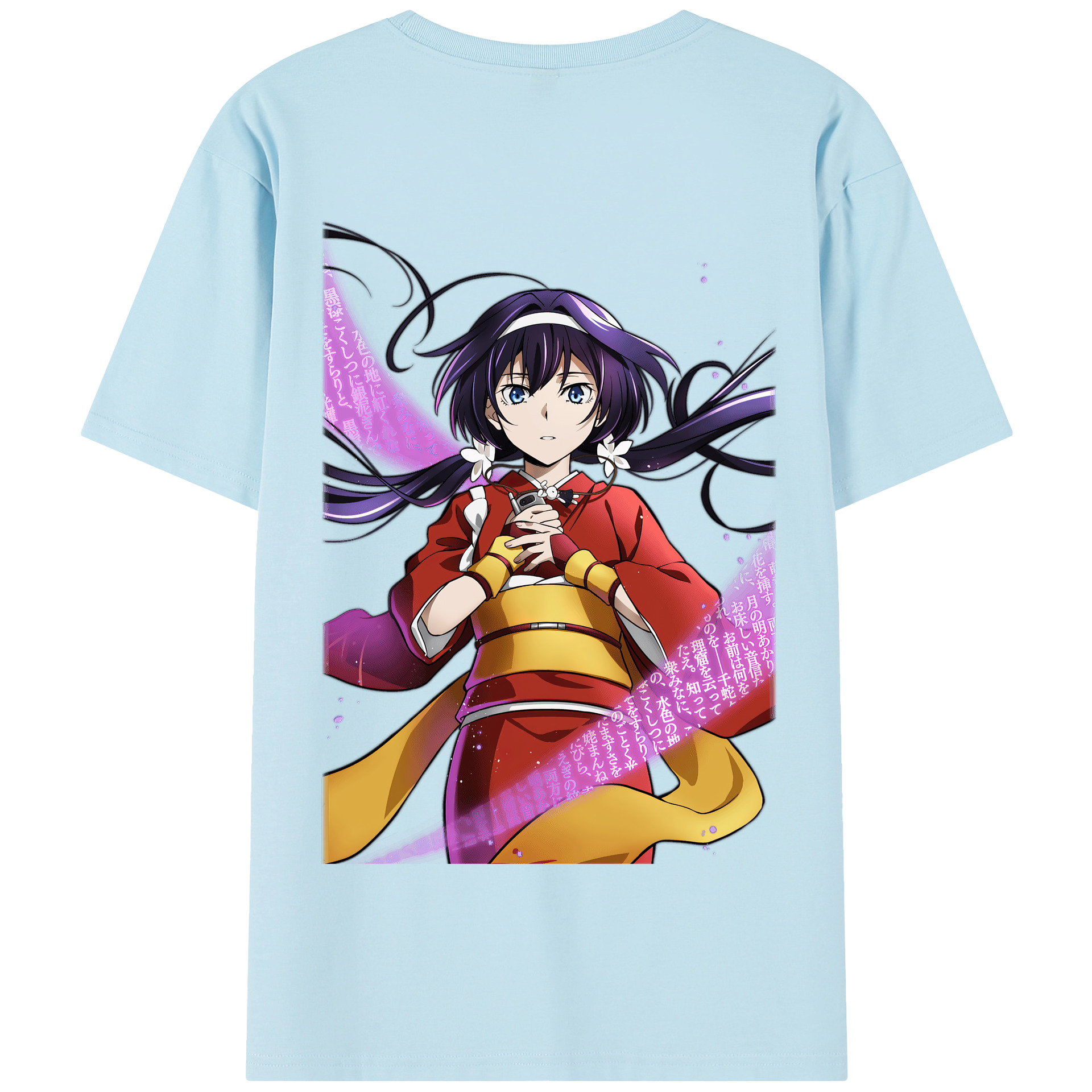 （画像用） 文豪ストレイドッグス Bungo Stray Dogs 綿100％半袖Tシャツ（背面プリント）